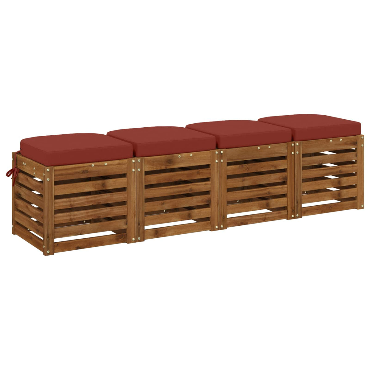 4 dalių sėdynių pagalvėlės SOEST 4 pcs 100% poliesteris Raudona
