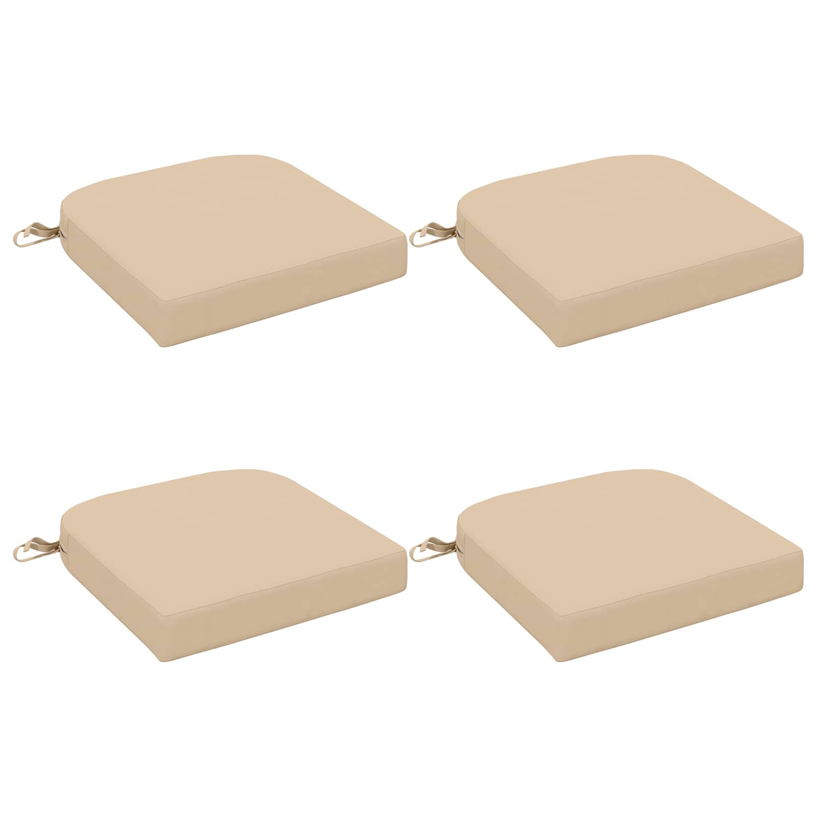 4 dalių sėdynių pagalvėlės SOEST 4 pcs 100% poliesteris Kreminė