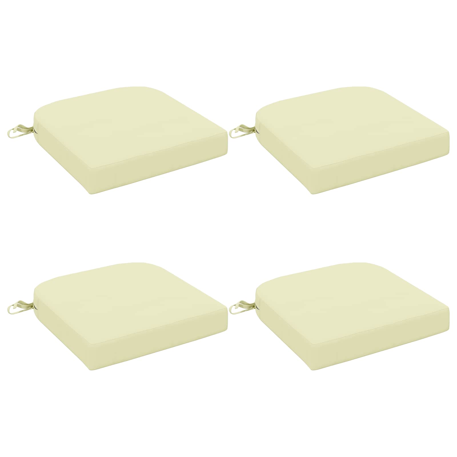 4 dalių sėdynių pagalvėlės SOEST 4 pcs 100% poliesteris Kreminė