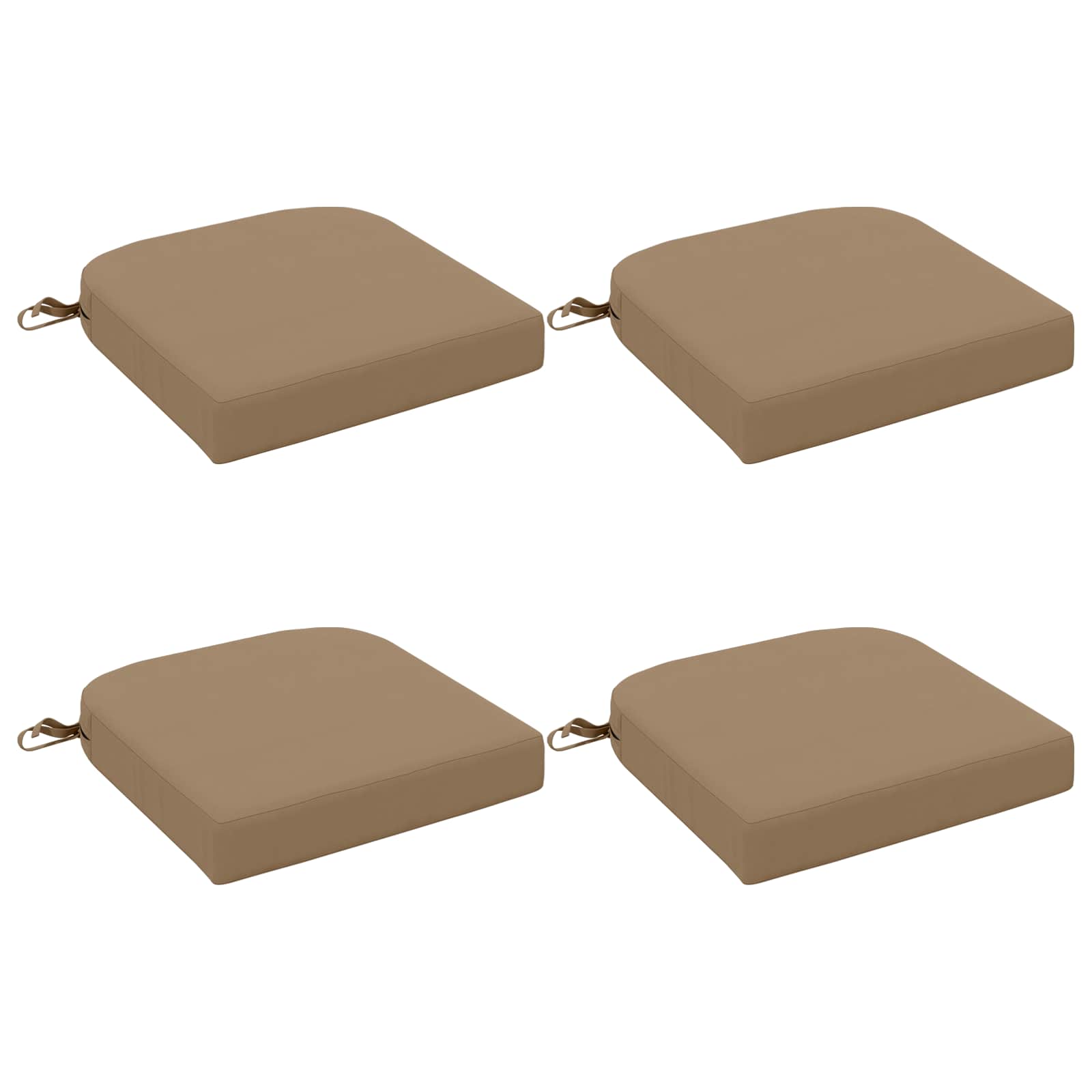 4 dalių sėdynių pagalvėlės SOEST 4 pcs 100% poliesteris Taupe