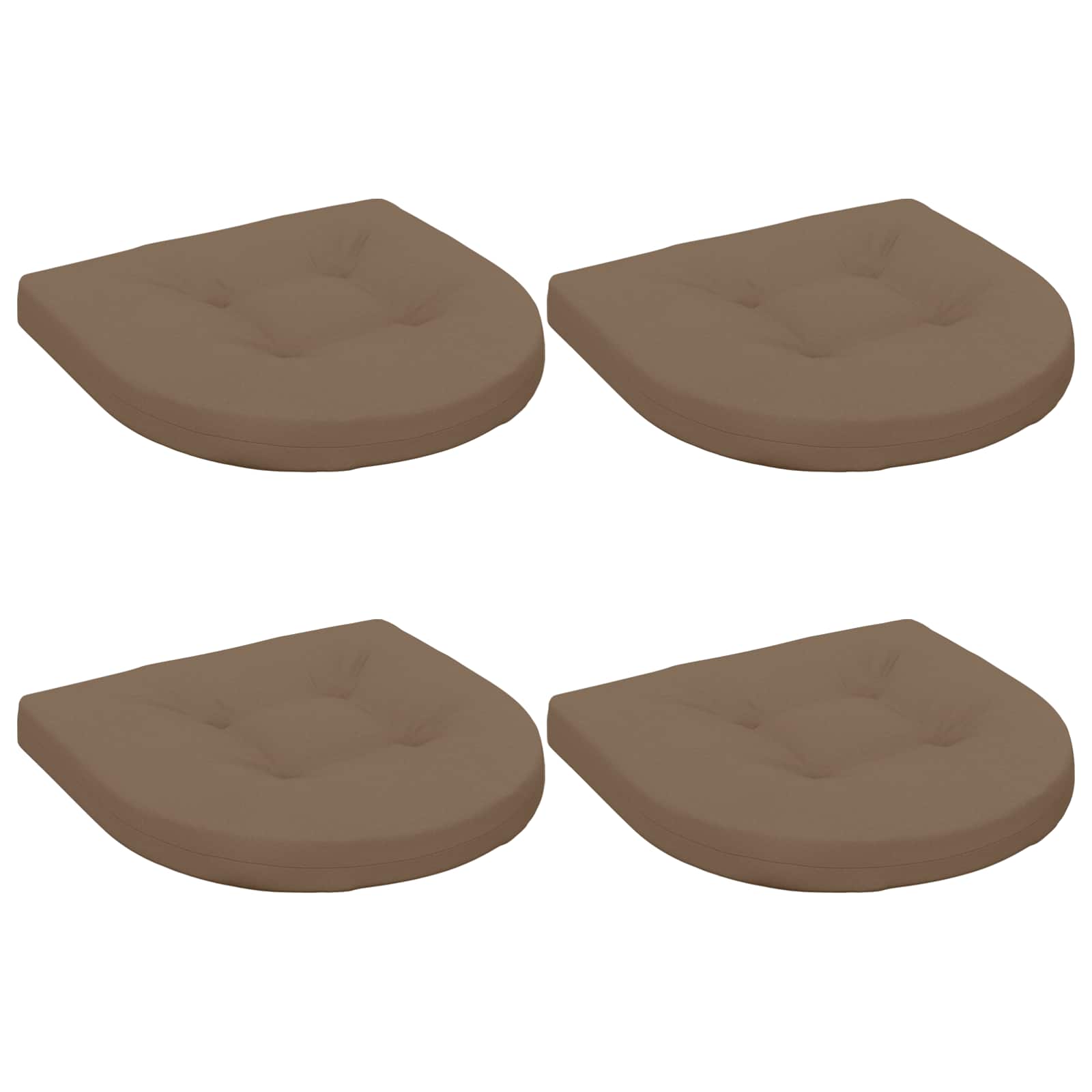 4 dalių sėdynės pagalvėlės 4 vnt. 100% poliesteris Taupe