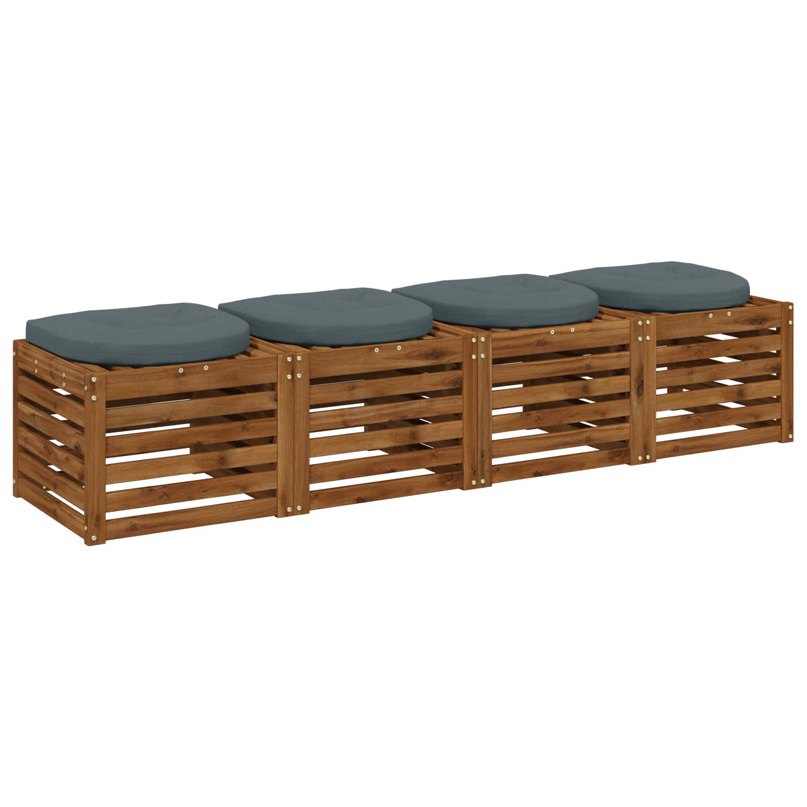 4 dalių sėdynės pagalvėlės 4 vnt. 100% poliesteris Mėlyna