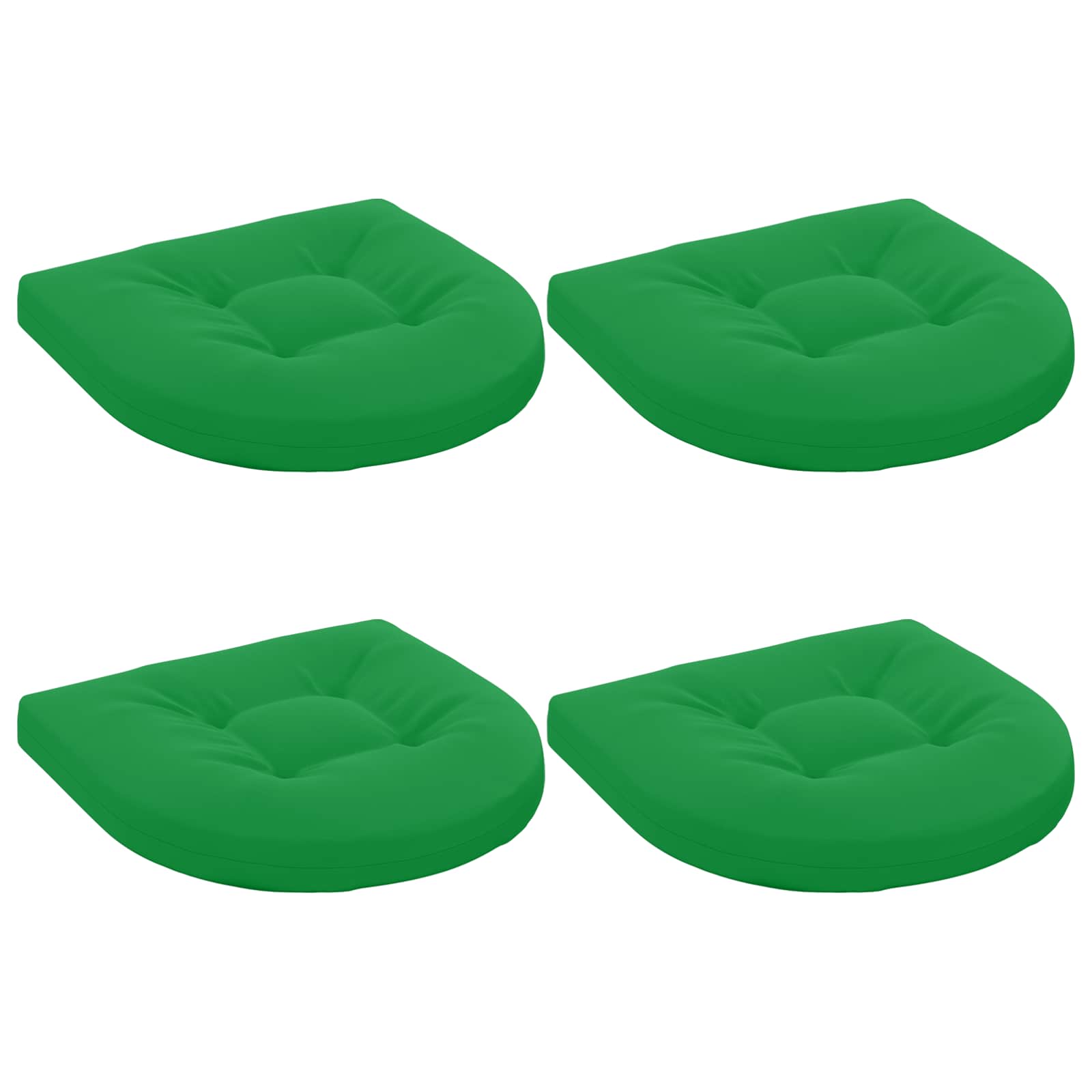 4 dalių sėdynės pagalvėlės 4 vnt. 100% poliesteris Žalia