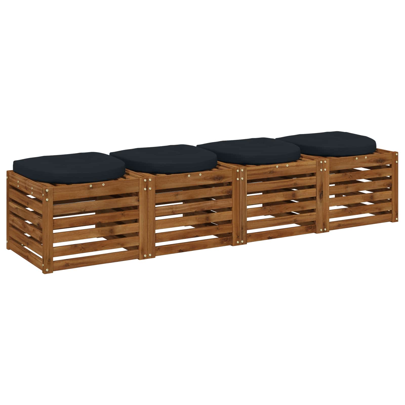 4 dalių sėdynės pagalvėlės 4 vnt. 100% poliesteris