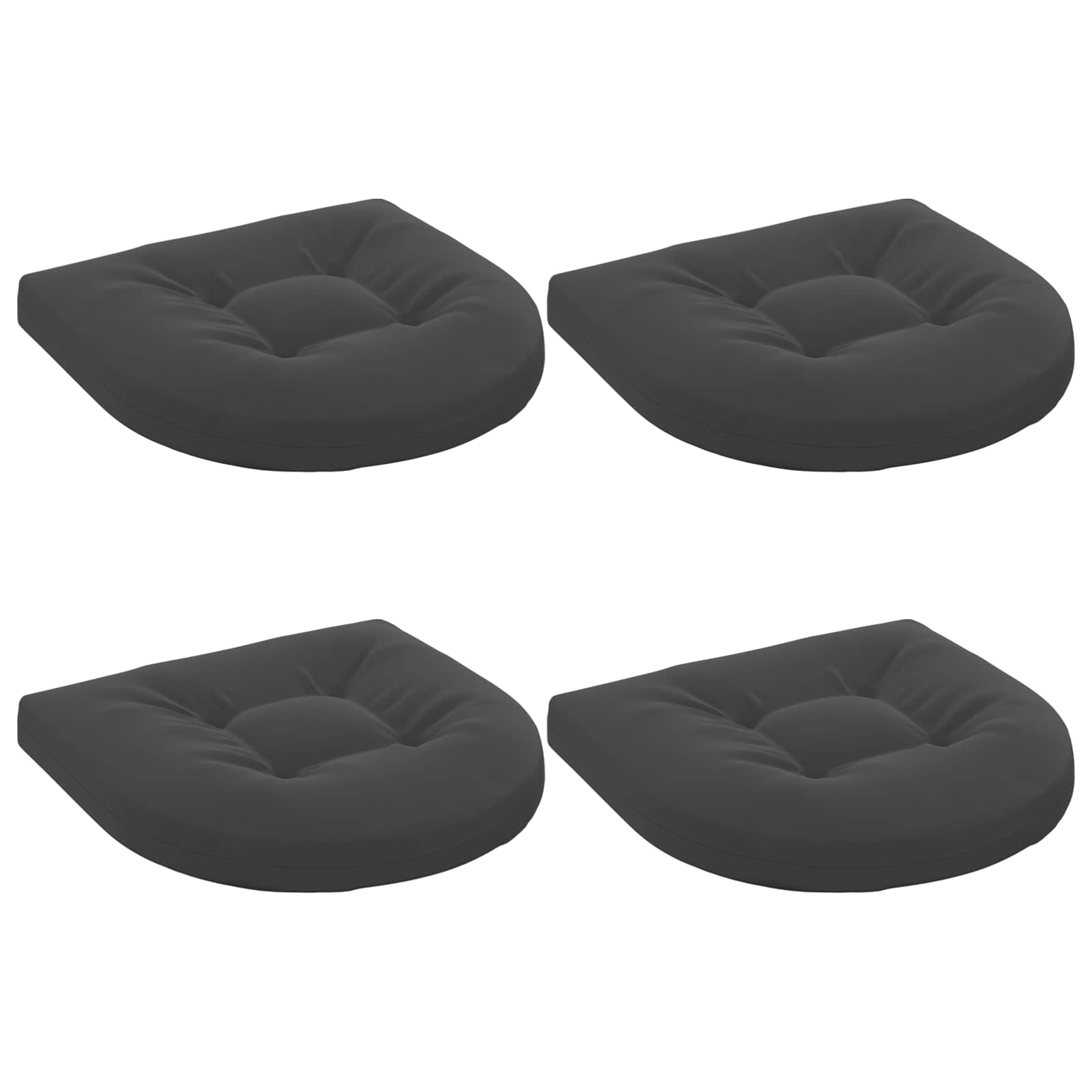 4 dalių sėdynės pagalvėlės 4 vnt. 100% poliesteris Antracito