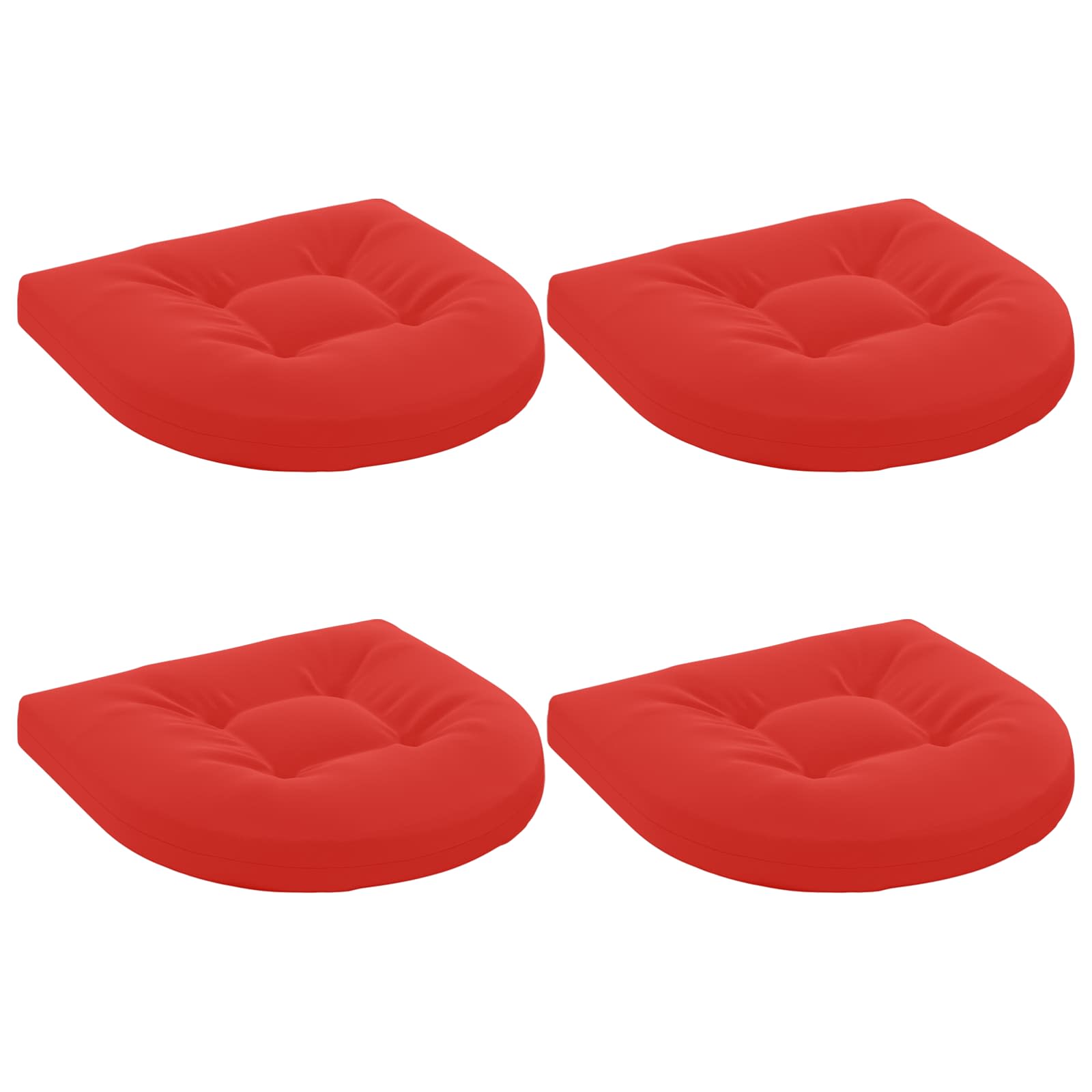 4 dalių sėdynės pagalvėlės 4 vnt. 100% poliesteris Raudona