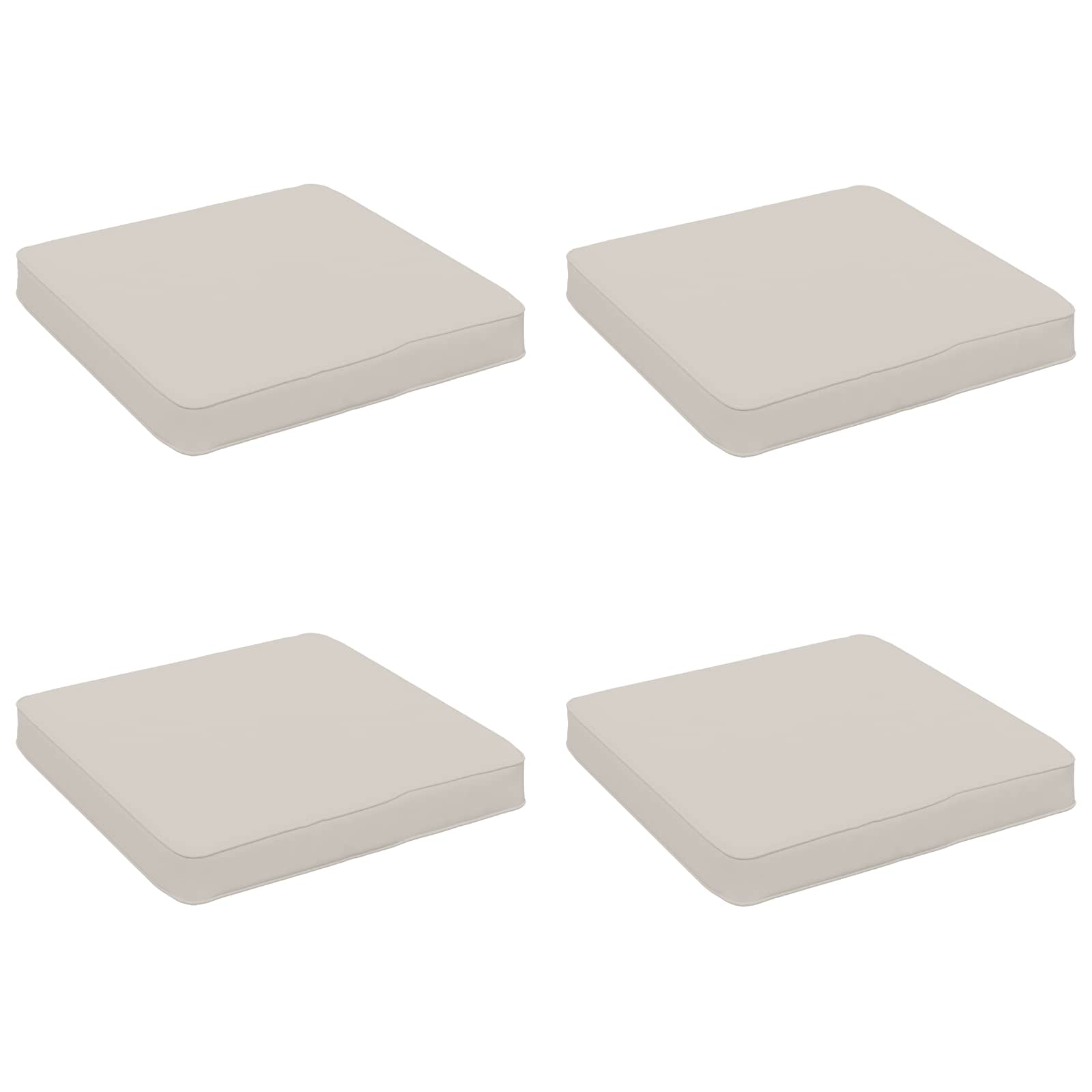 4 dalių sėdynės pagalvėlės VUGHT 4 pcs 100% poliesteris Balta