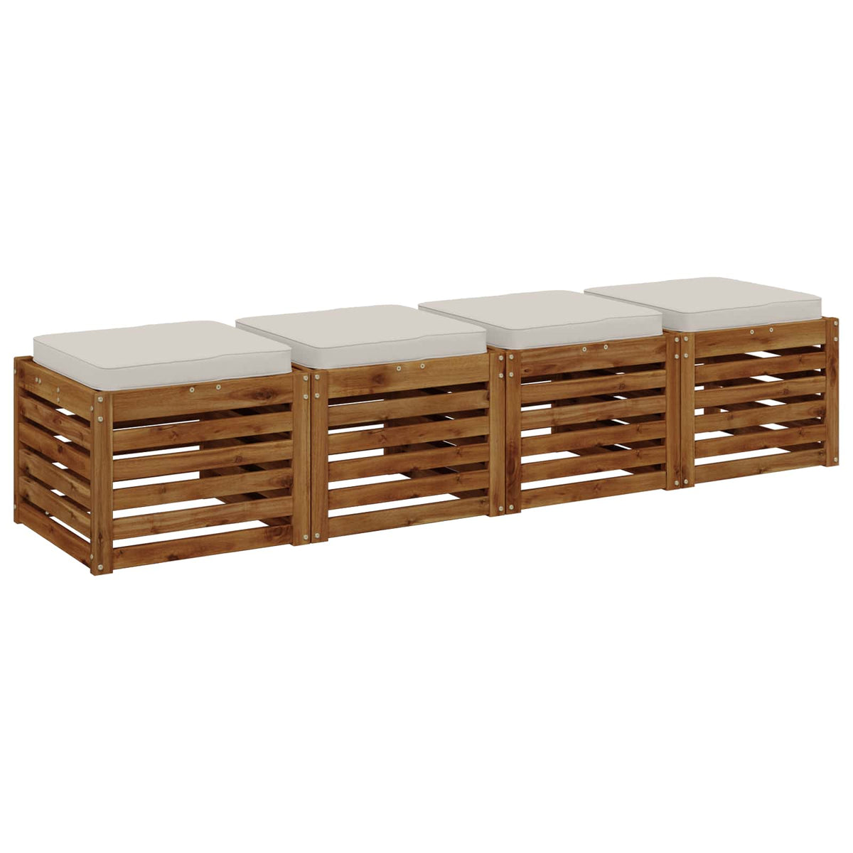 4 dalių sėdynės pagalvėlės VUGHT 4 pcs 100% poliesteris Balta