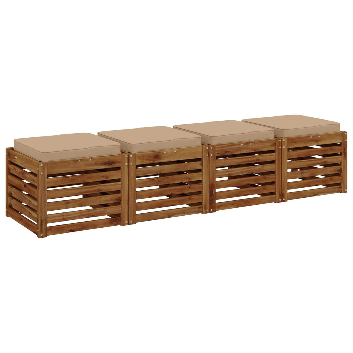 4 dalių sėdynės pagalvėlės VUGHT 4 pcs 100% poliesteris Smėlio
