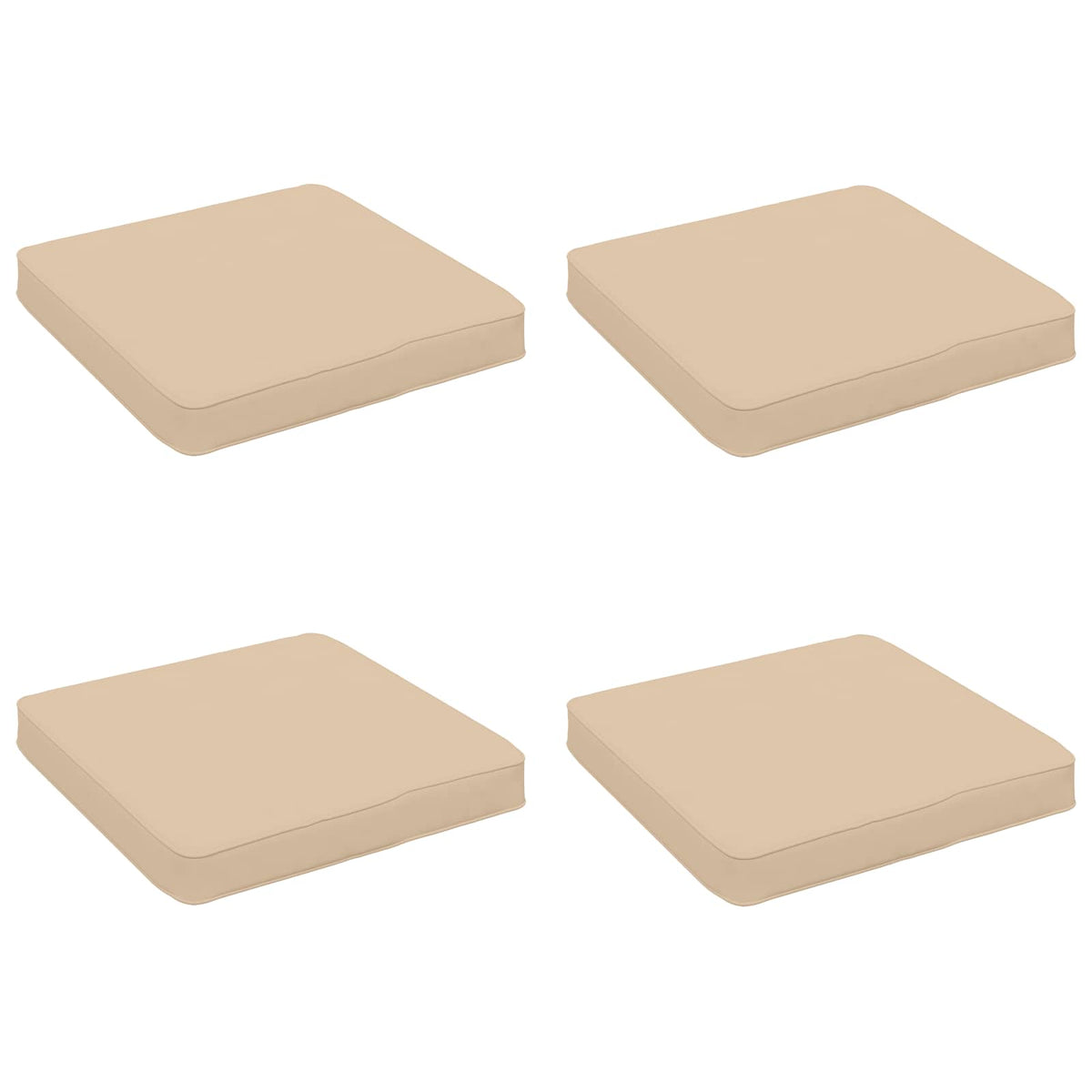 4 dalių sėdynės pagalvėlės VUGHT 4 pcs 100% poliesteris Kreminė
