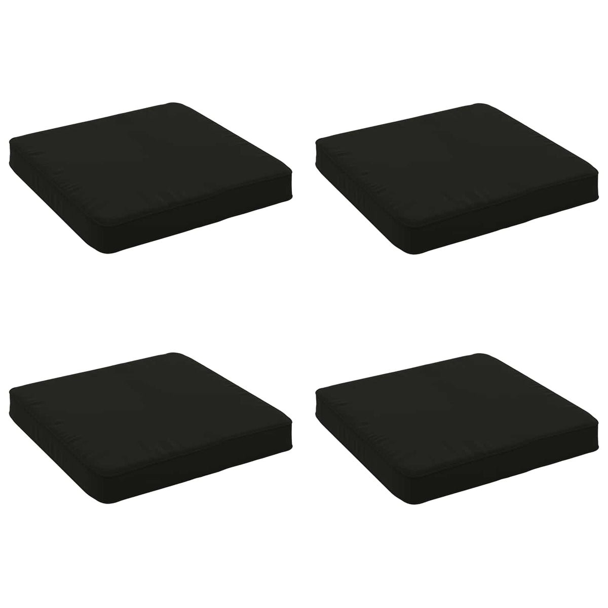 4 dalių sėdynės pagalvėlės VUGHT 4 pcs 100% poliesteris Juoda