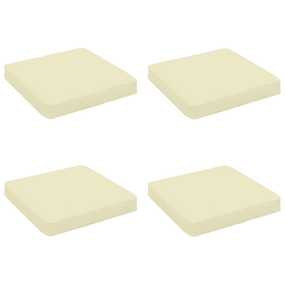 4 dalių sėdynės pagalvėlės VUGHT 4 pcs 100% poliesteris Kreminė