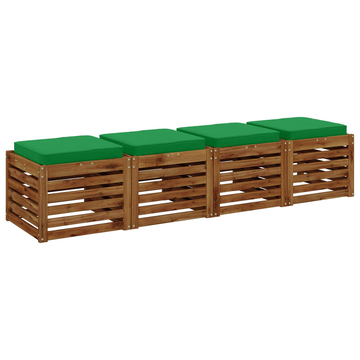 4 dalių sėdynės pagalvėlės VUGHT 4 pcs 100% poliesteris Žalia