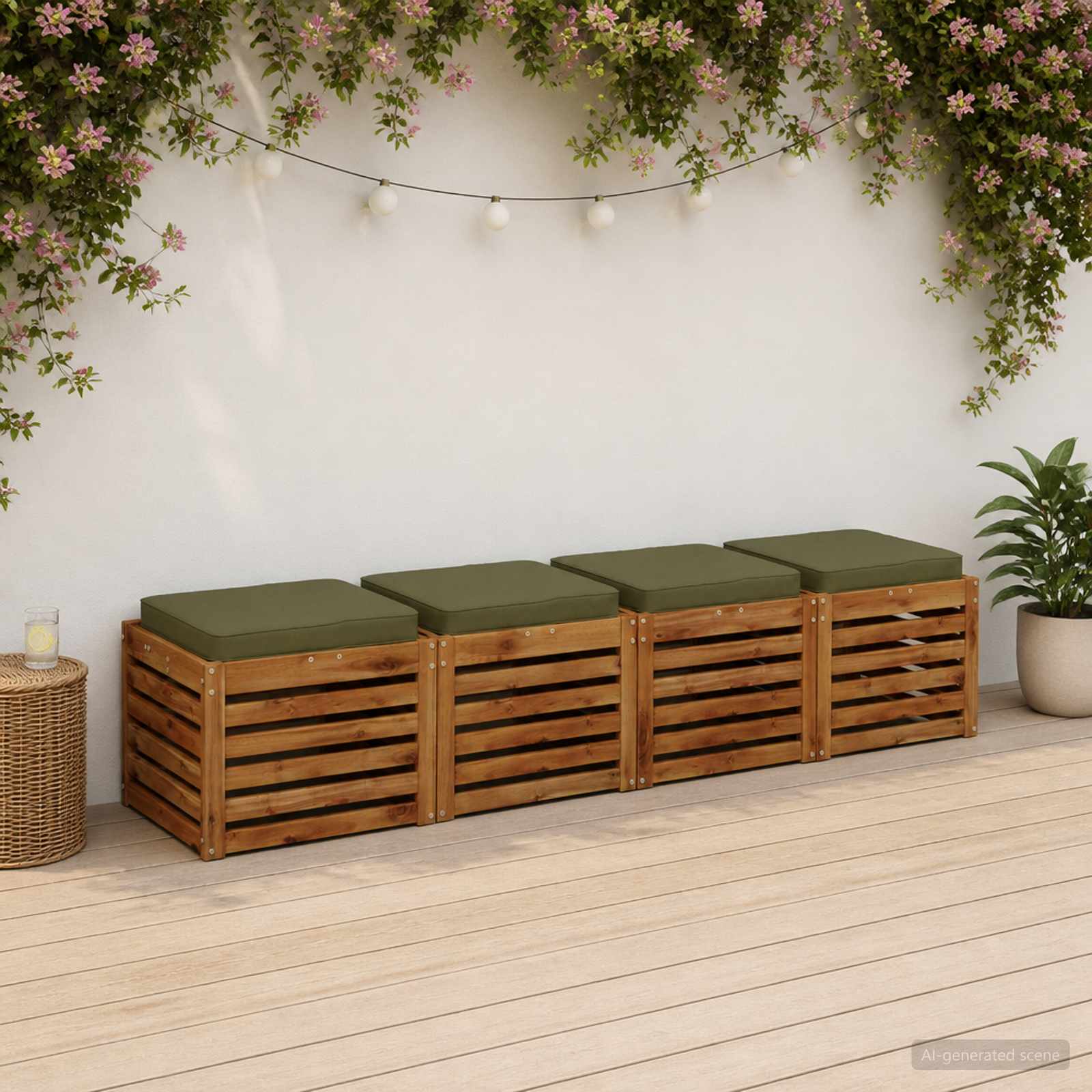 4 dalių sėdynės pagalvėlės VUGHT 4 pcs 100% poliesteris