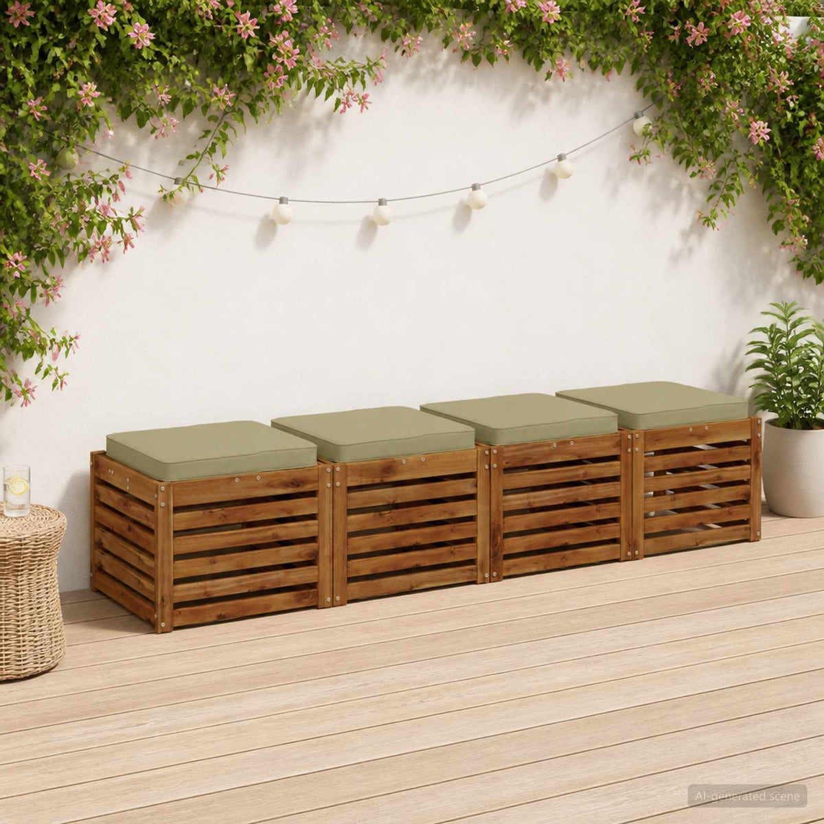 4 dalių sėdynės pagalvėlės VUGHT 4 pcs 100% poliesteris