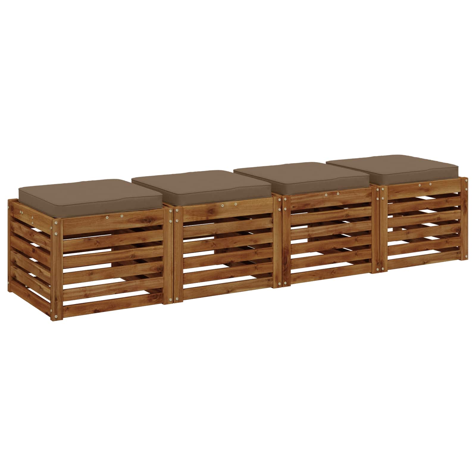 4 dalių sėdynės pagalvėlės VUGHT 4 pcs 100% poliesteris Taupe