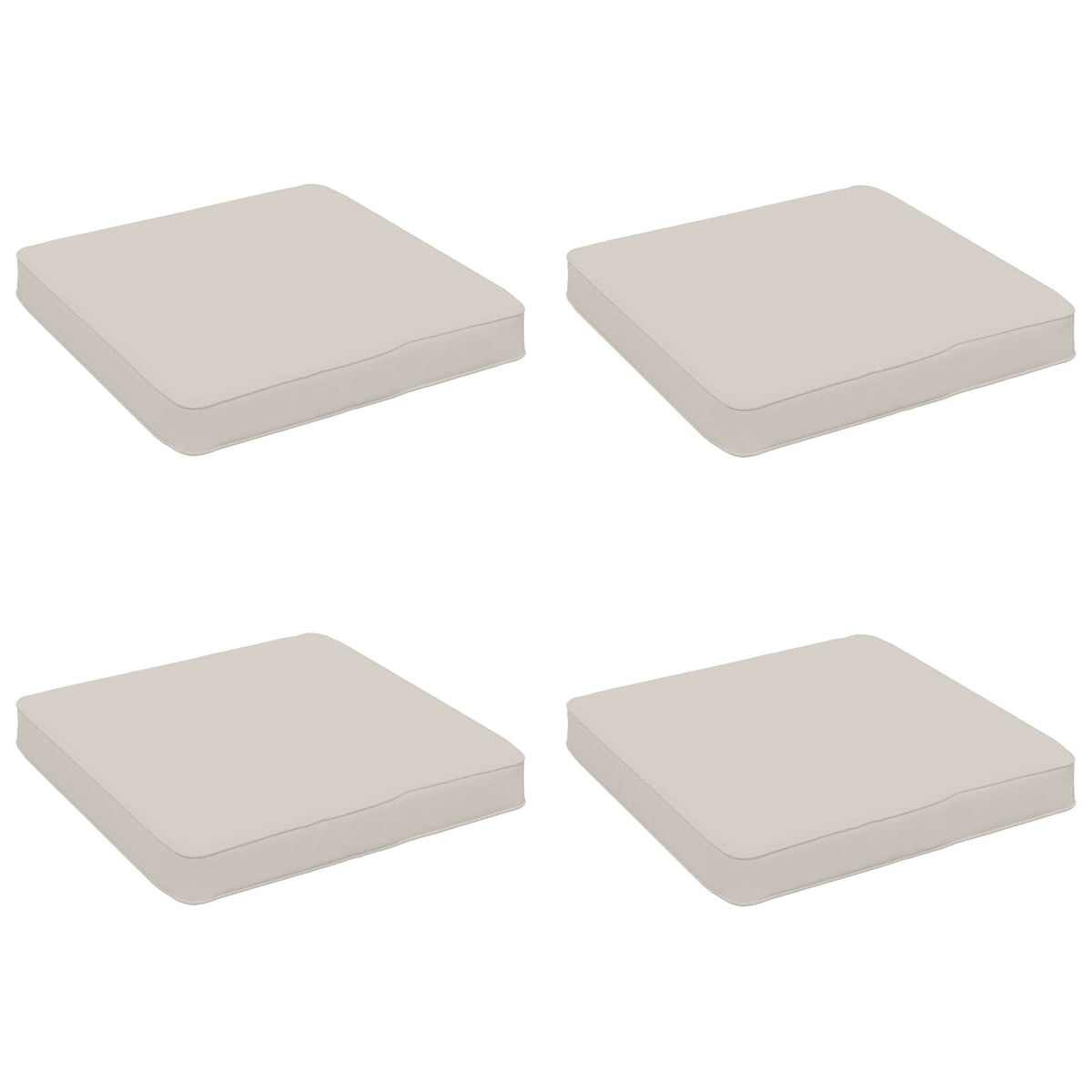 4 dalių sėdynės pagalvėlės VUGHT 4 pcs 100% poliesteris Balta