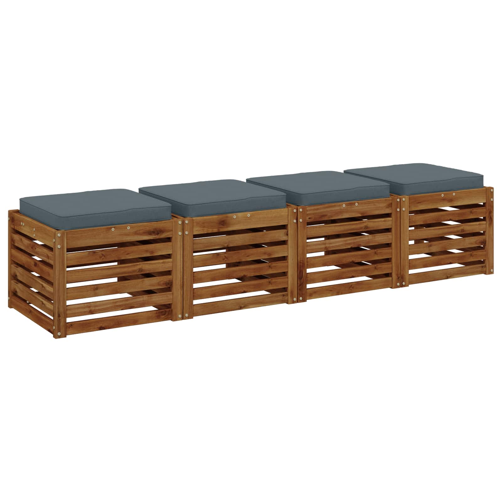 4 dalių sėdynės pagalvėlės VUGHT 4 pcs 100% poliesteris Mėlyna