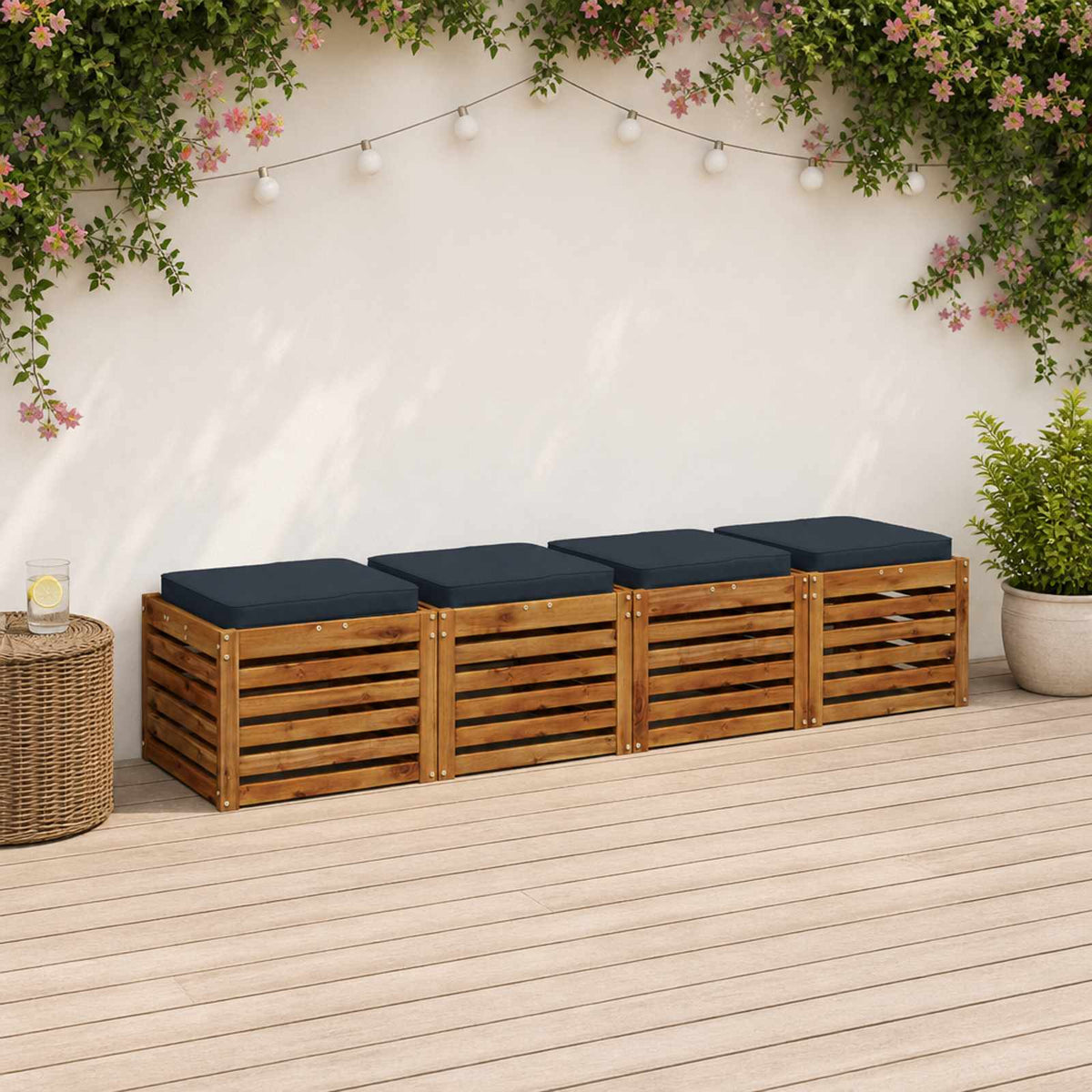 4 dalių sėdynės pagalvėlės VUGHT 4 pcs 100% poliesteris