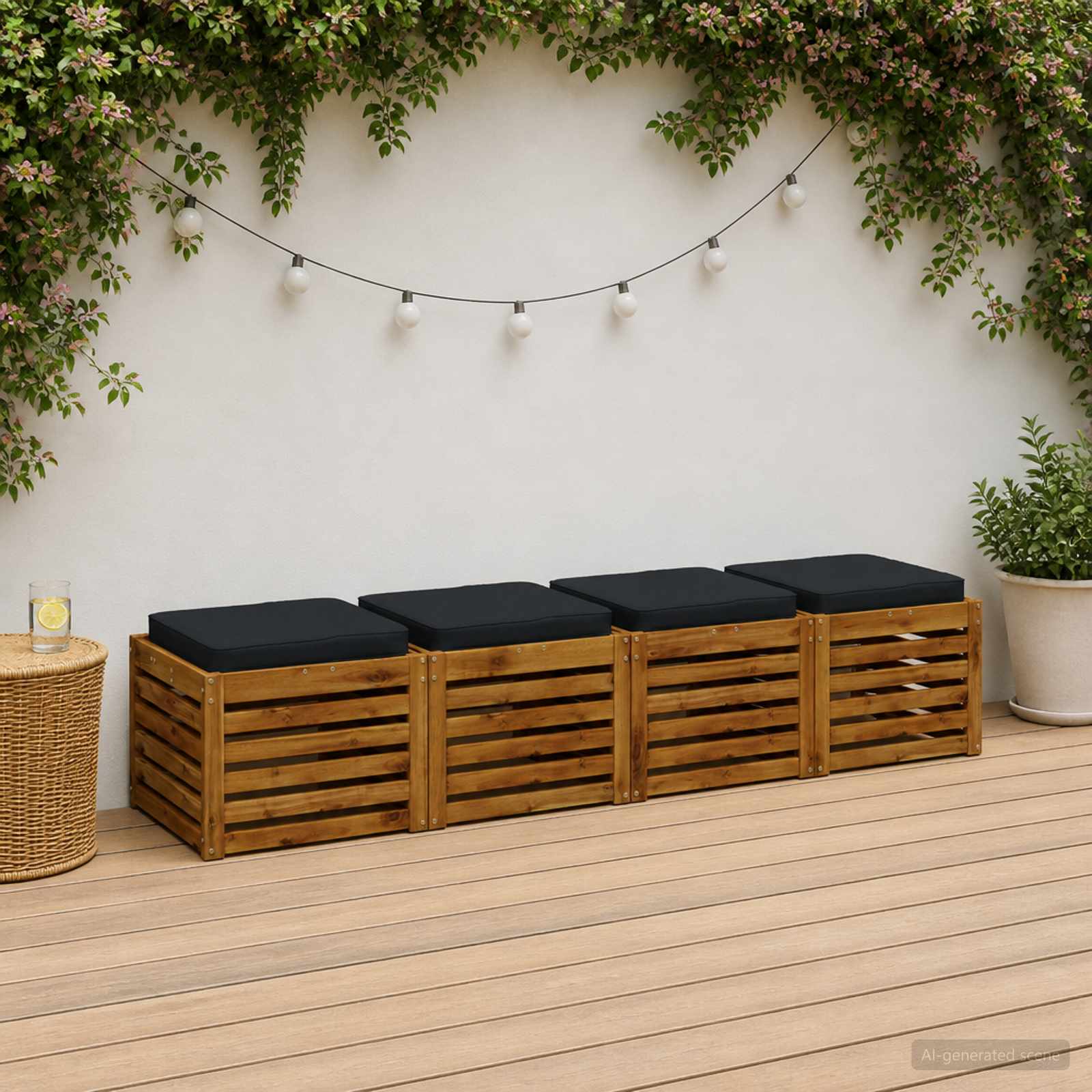4 dalių sėdynės pagalvėlės VUGHT 4 pcs 100% poliesteris