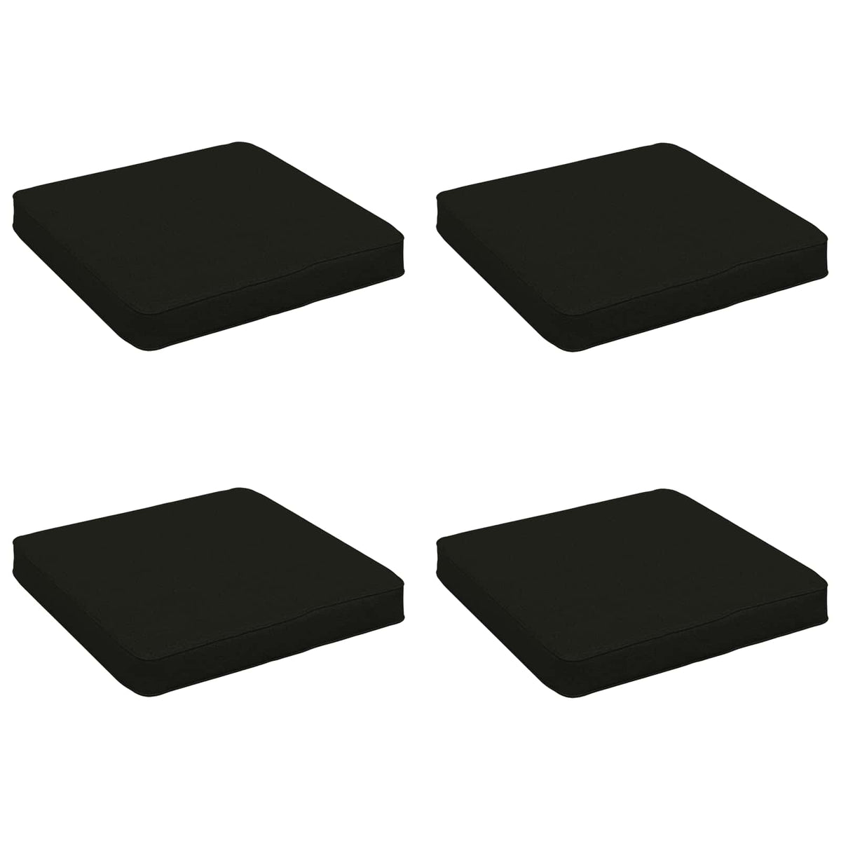 4 dalių sėdynės pagalvėlės VUGHT 4 pcs 100% poliesteris Juoda