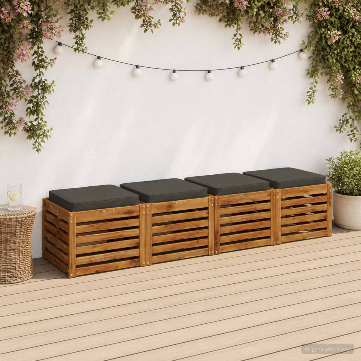4 dalių sėdynės pagalvėlės VUGHT 4 pcs 100% poliesteris