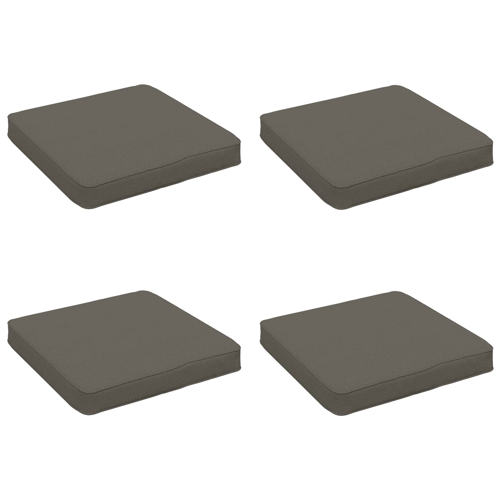 4 dalių sėdynės pagalvėlės VUGHT 4 pcs 100% poliesteris Pilka
