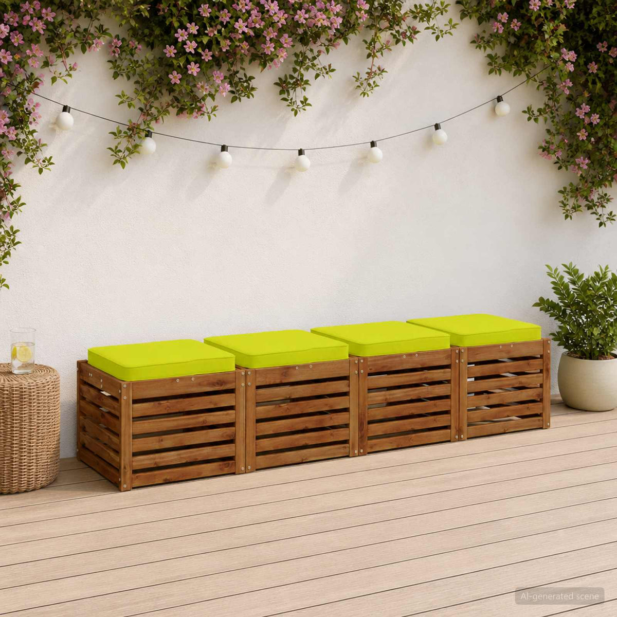 4 dalių sėdynės pagalvėlės VUGHT 4 pcs 100% poliesteris