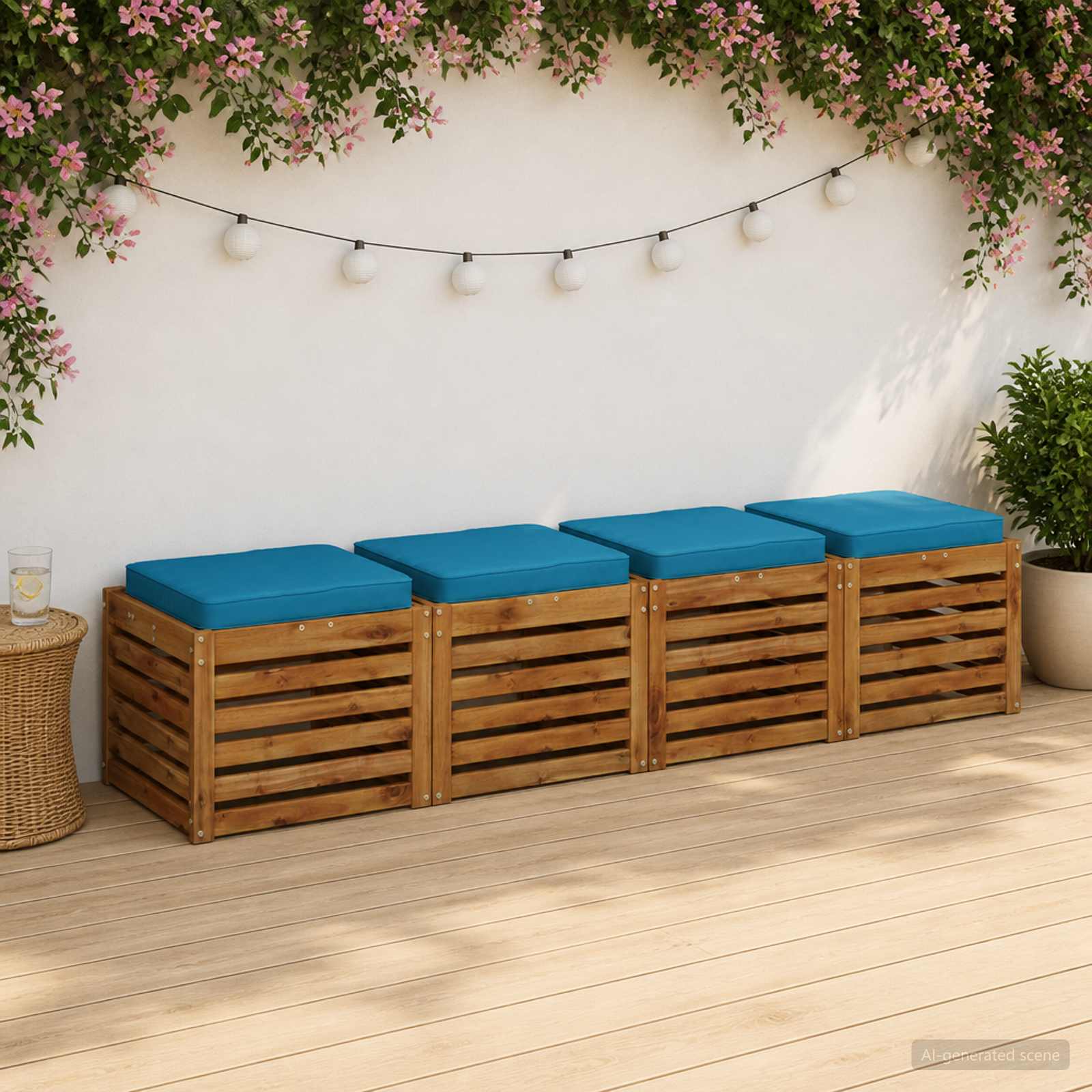 4 dalių sėdynės pagalvėlės VUGHT 4 pcs 100% poliesteris