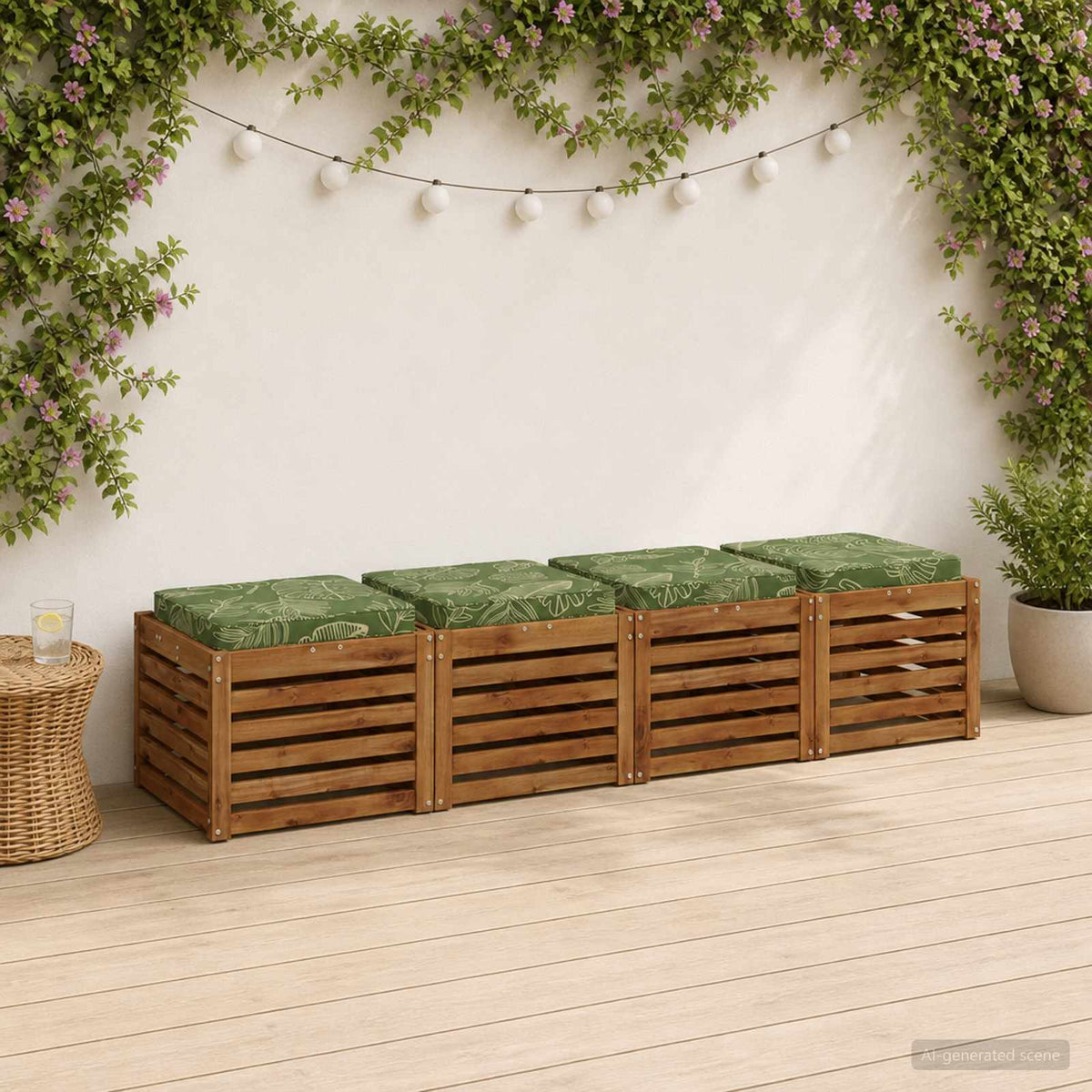 4 dalių sėdynės pagalvėlės VUGHT 4 pcs 100% poliesteris