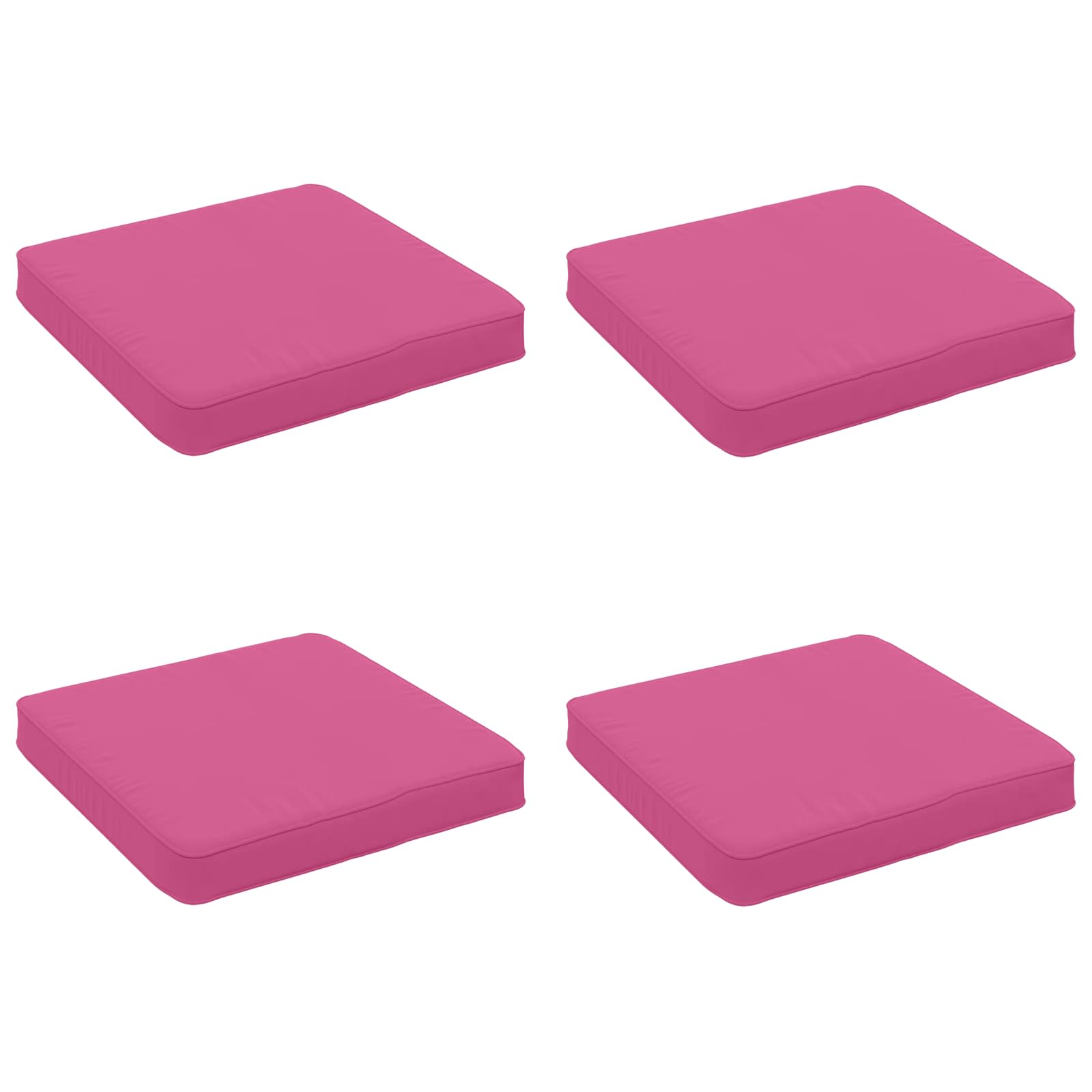 4 dalių sėdynės pagalvėlės VUGHT 4 pcs 100% poliesteris Rožinė