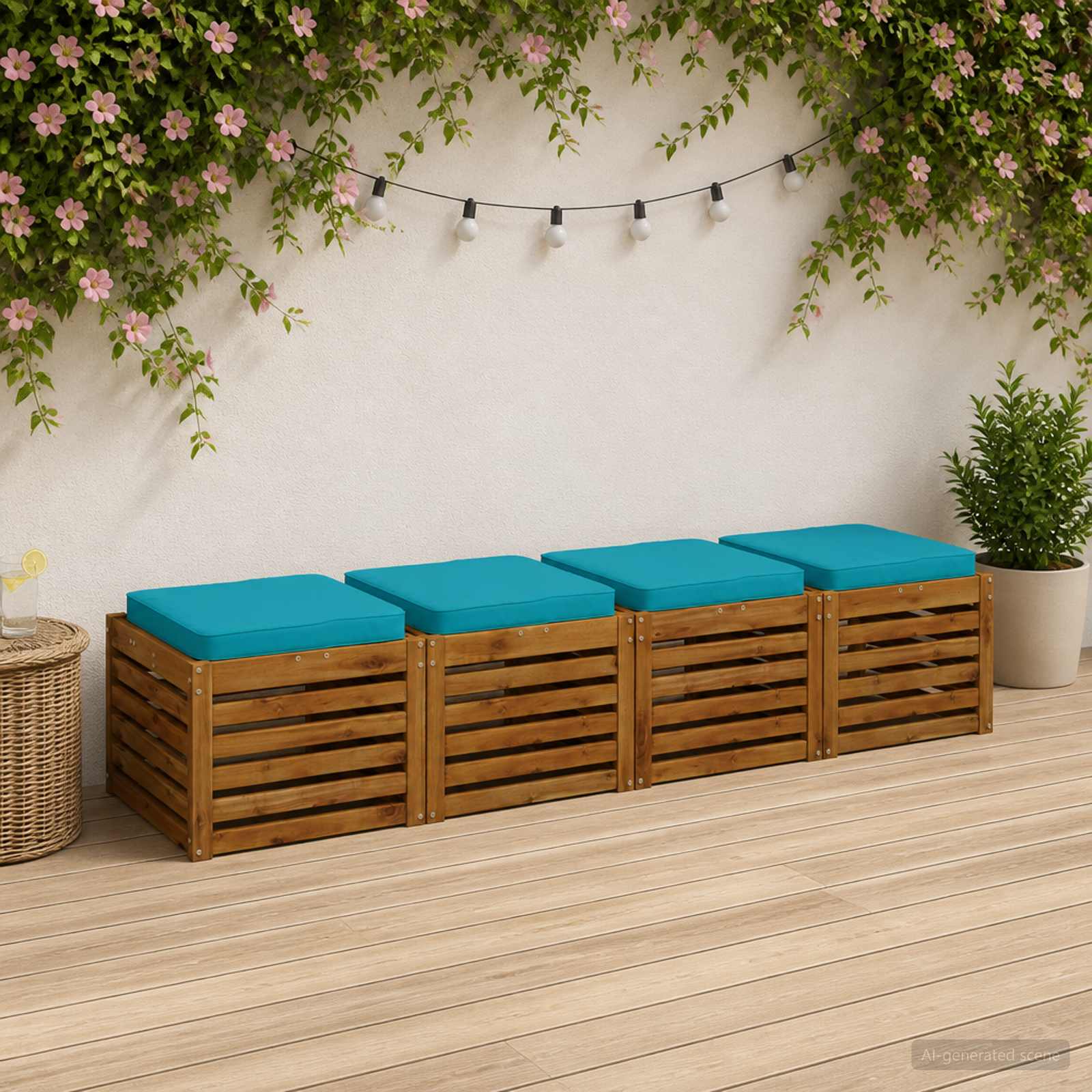 4 dalių sėdynės pagalvėlės VUGHT 4 pcs 100% poliesteris Turkio