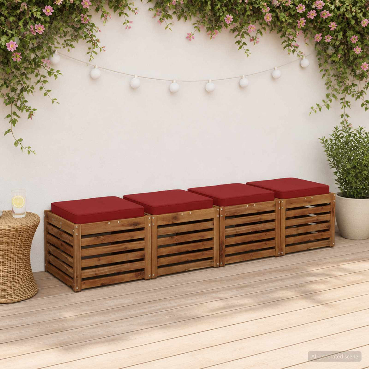4 dalių sėdynės pagalvėlės VUGHT 4 pcs 100% poliesteris