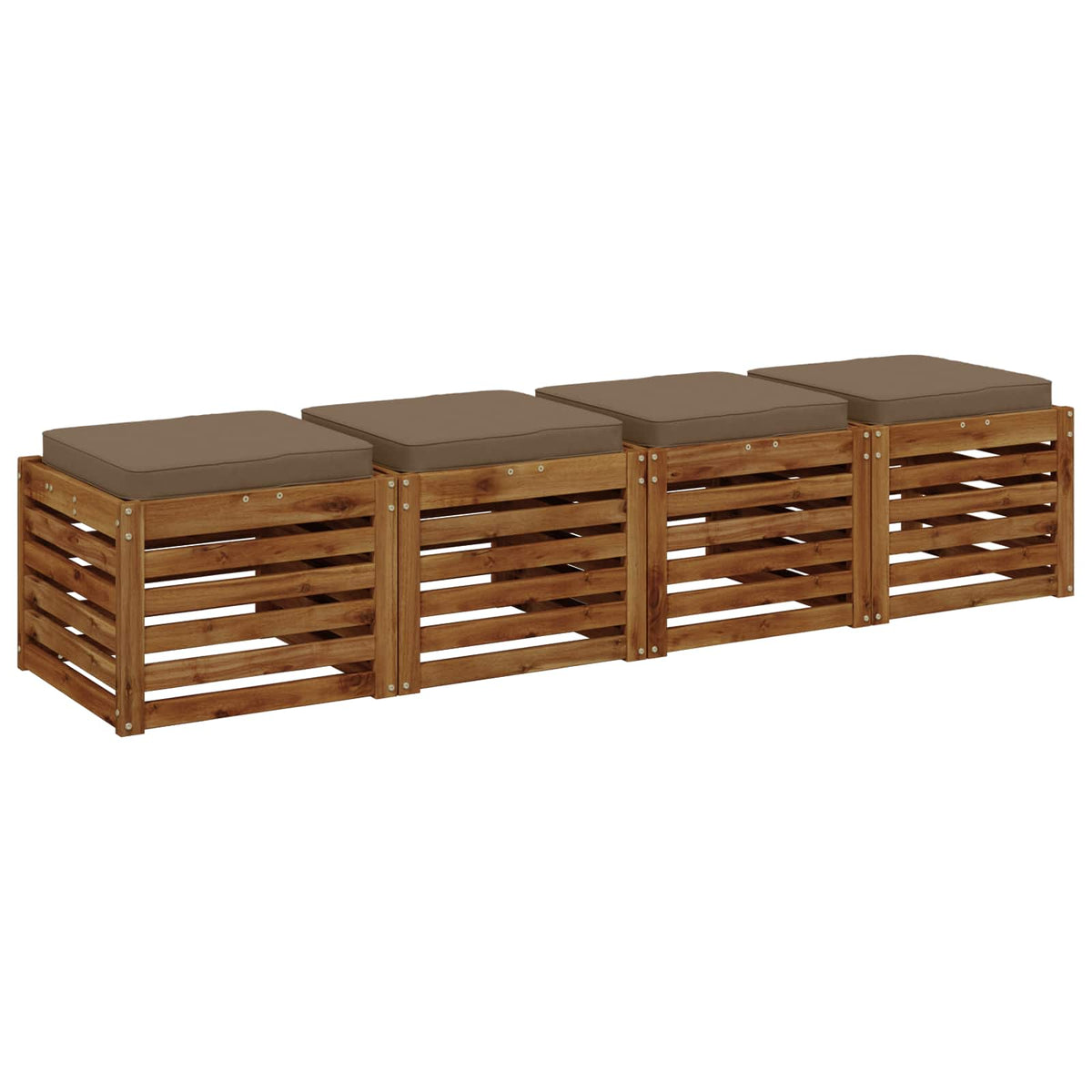 4 dalių sėdynės pagalvėlės VUGHT 4 pcs 100% poliesteris Taupe