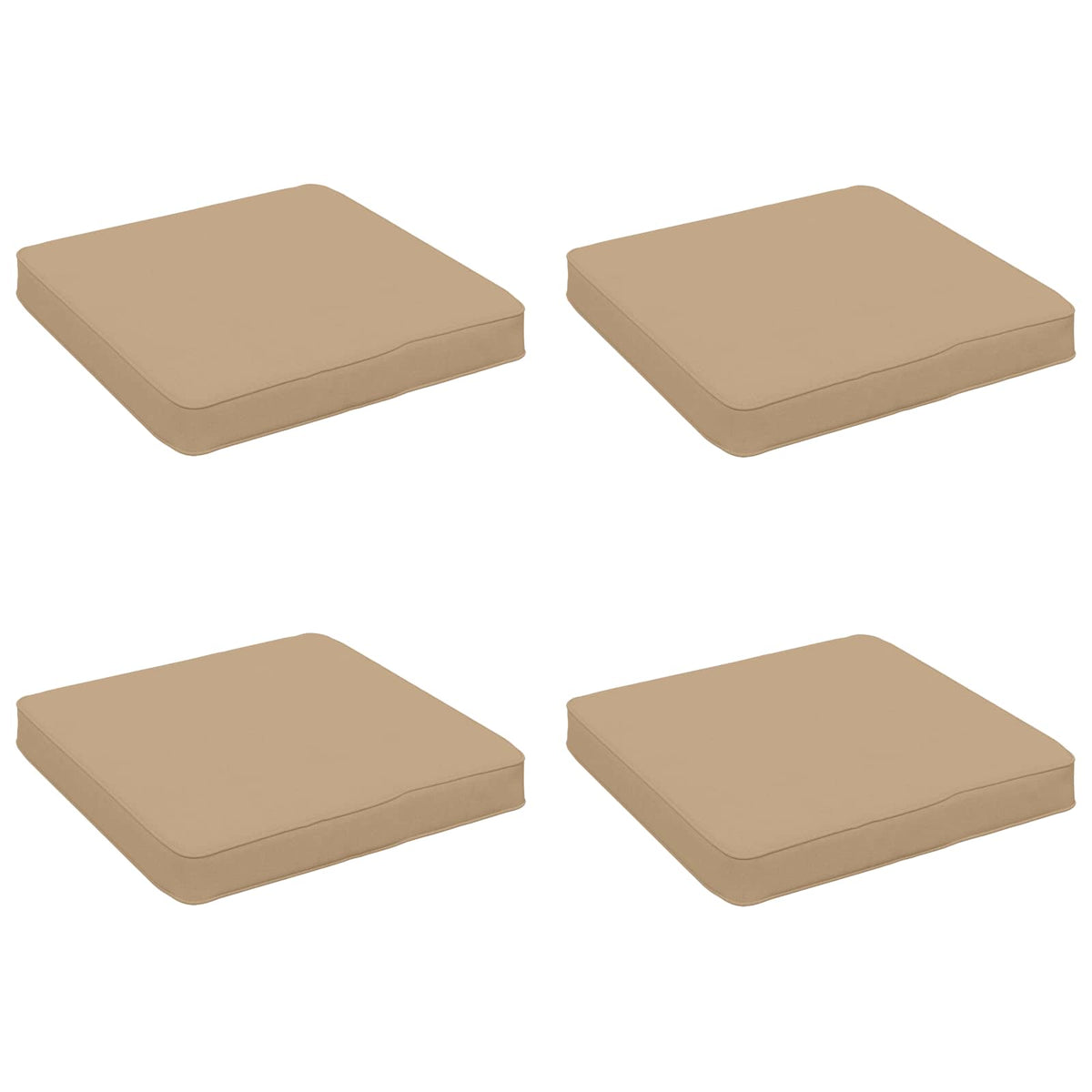 4 dalių sėdynės pagalvėlės VUGHT 4 pcs 100% poliesteris Smėlio