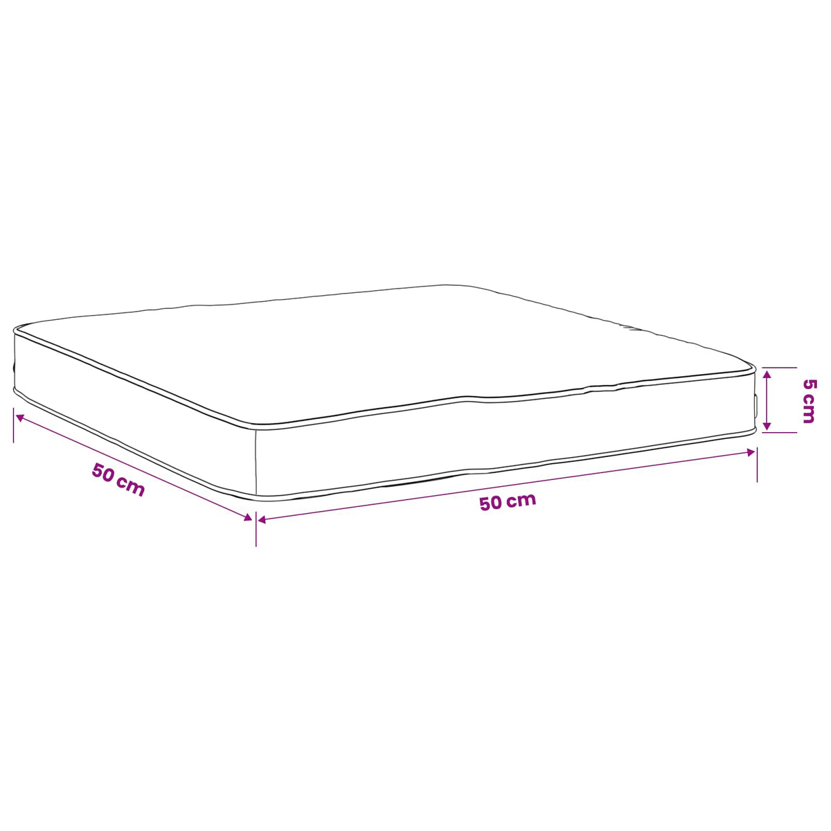 4 dalių sėdynės pagalvėlės VUGHT 4 pcs 100% poliesteris Raudona
