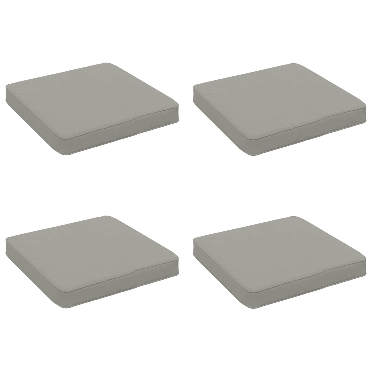 4 dalių sėdynės pagalvėlės VUGHT 4 pcs 100% poliesteris Pilka