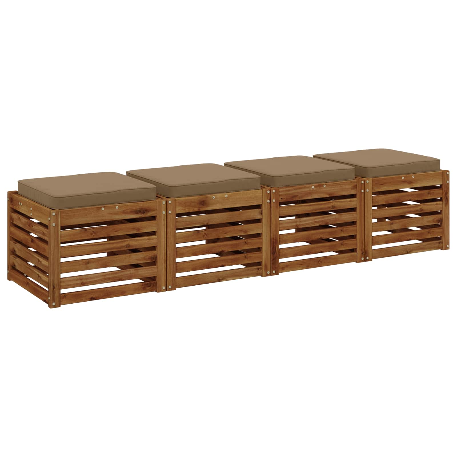 4 dalių sėdynės pagalvėlės VUGHT 4 pcs 100% poliesteris Taupe
