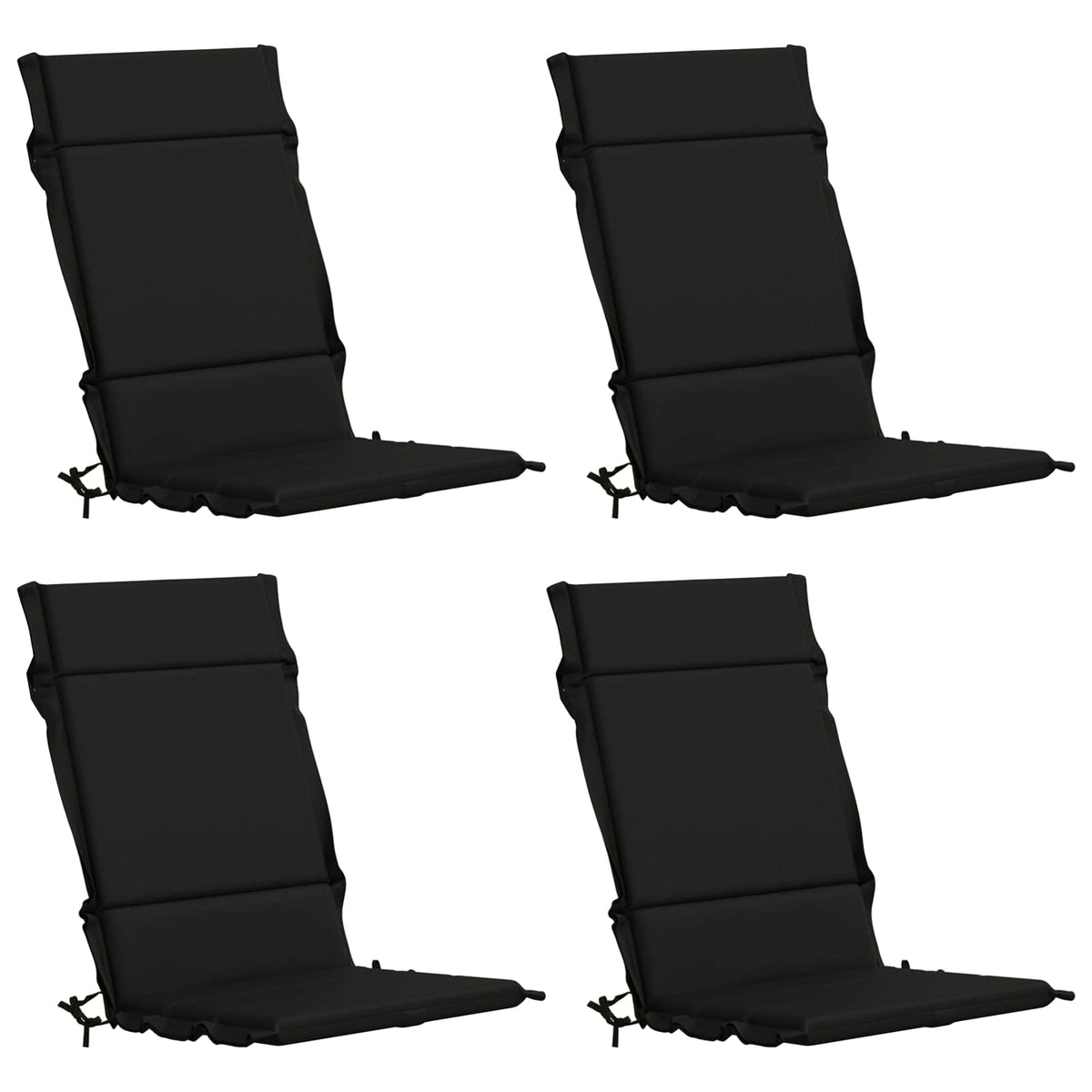 4 dalių aukštų atlošų kėdžių pagalvės GEMERT 4 pcs Juoda