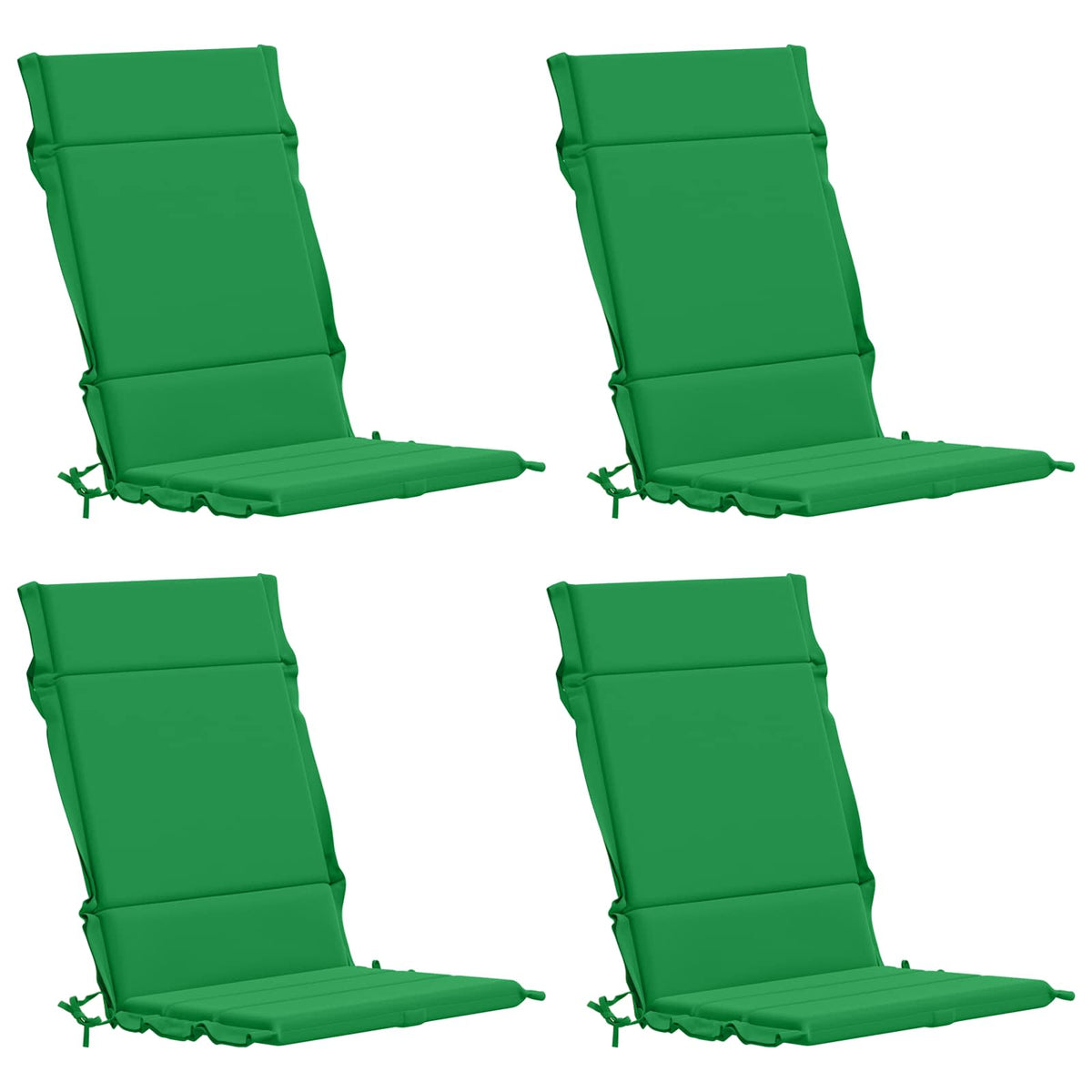 4 dalių aukštų atlošų kėdžių pagalvės GEMERT 4 pcs Žalia