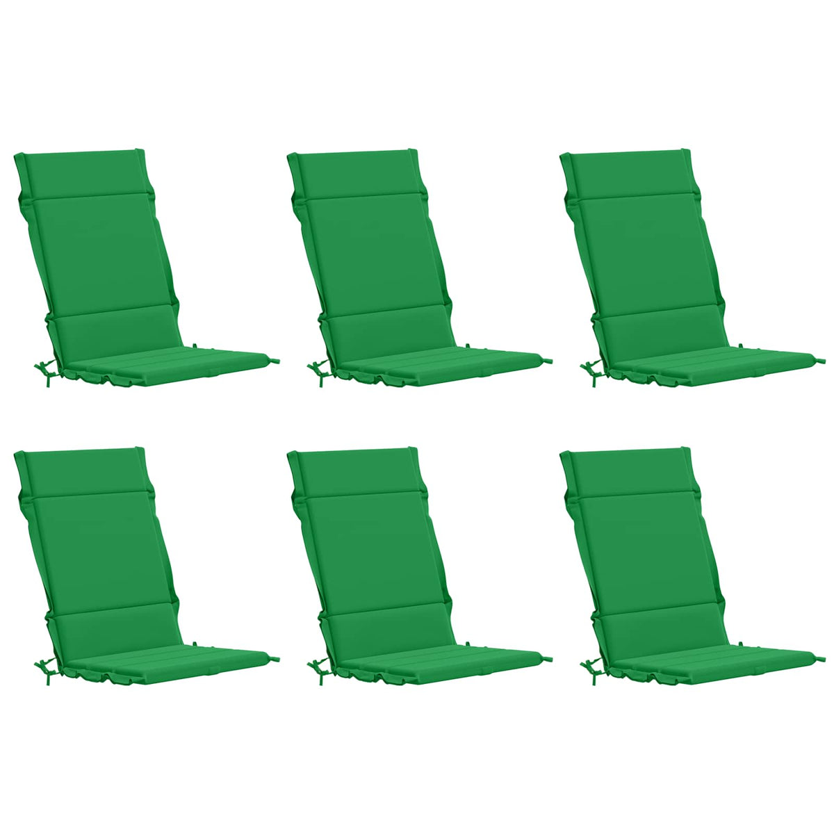 6 dalių aukštų atlošų kėdžių pagalvės GEMERT 6 pcs Žalia