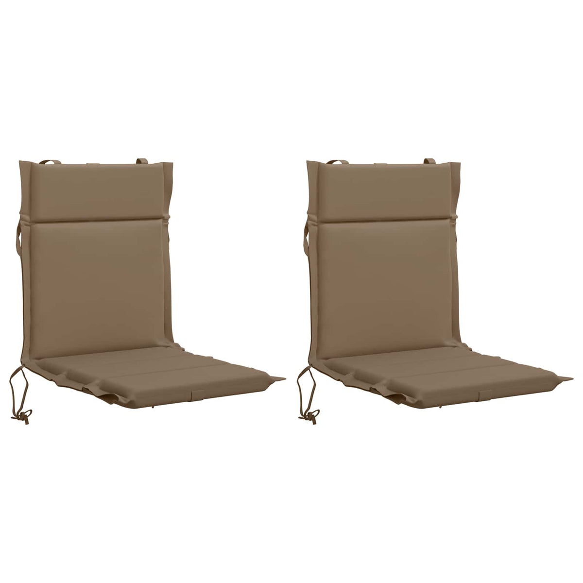 2 dalių aukštų atlošų kėdžių pagalvės GEMERT 2 pcs Taupe