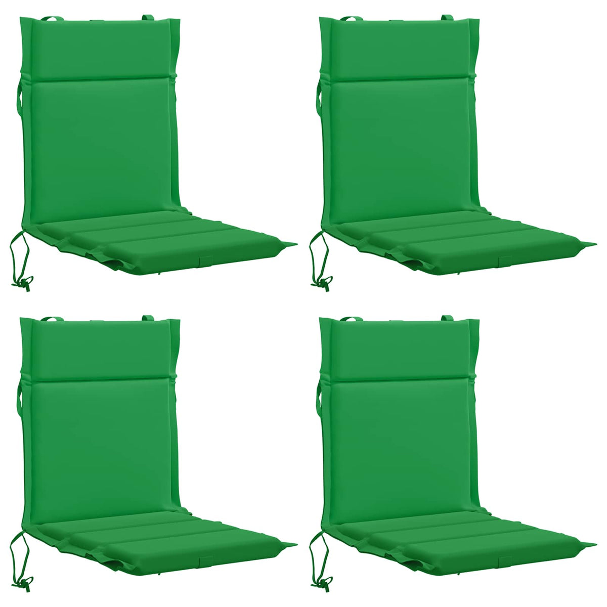 4 dalių aukštų atlošų kėdžių pagalvės GEMERT 4 pcs Žalia
