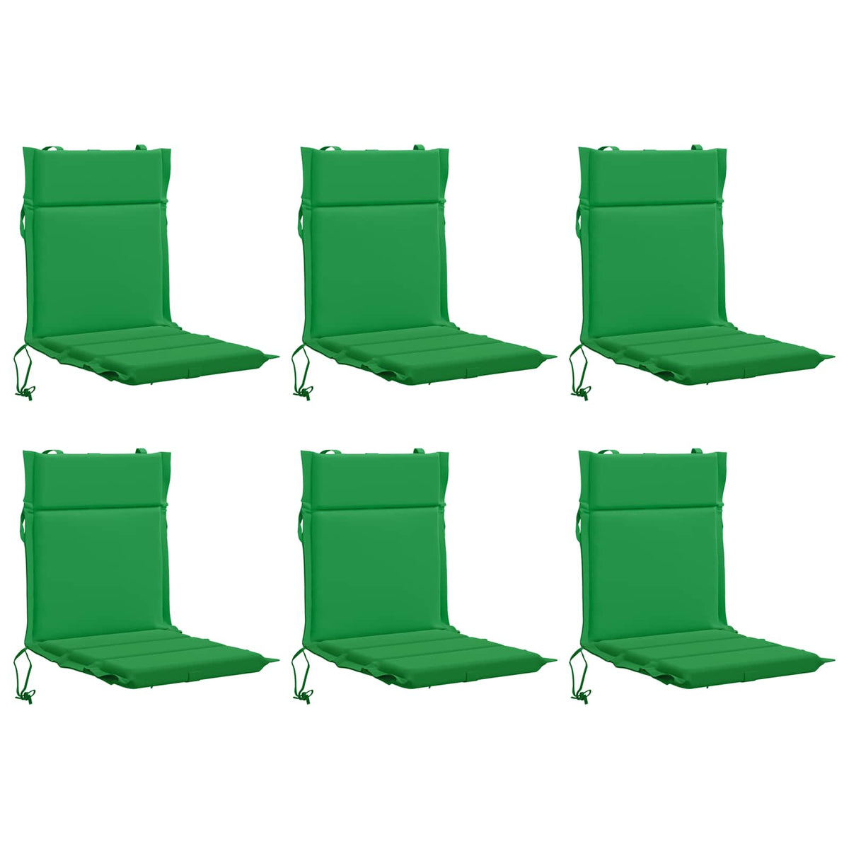 6 dalių aukštų atlošų kėdžių pagalvės GEMERT 6 pcs Žalia