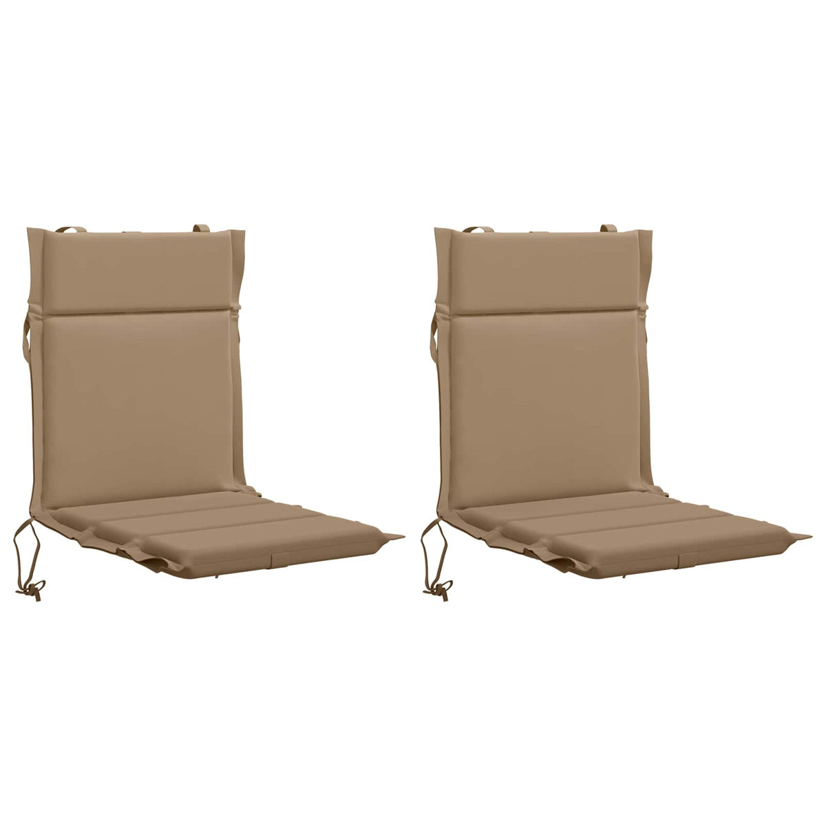 2 dalių aukštų atlošų kėdžių pagalvės GEMERT 2 pcs Taupe