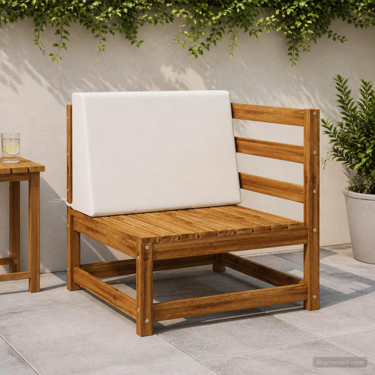 Atlošo pagalvėlė SOEST 100% poliesteris Balta 60 x 20 x 40 cm