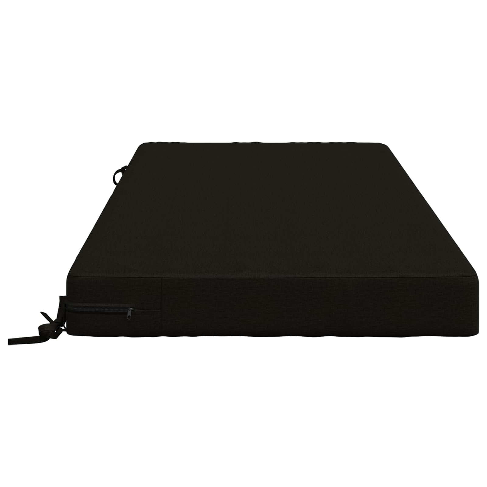 Sėdynės pagalvėlė SOEST 100% poliesteris Juoda 120 x 60 x 10 cm