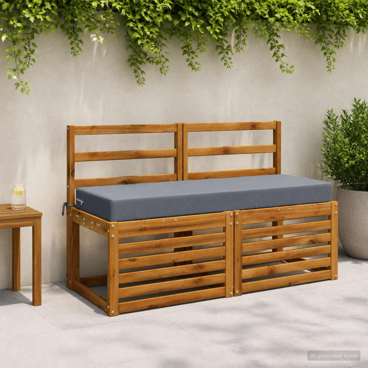 Atlošo pagalvė SOEST 100% poliesteris Mėlyna 120 x 40 x 10 cm