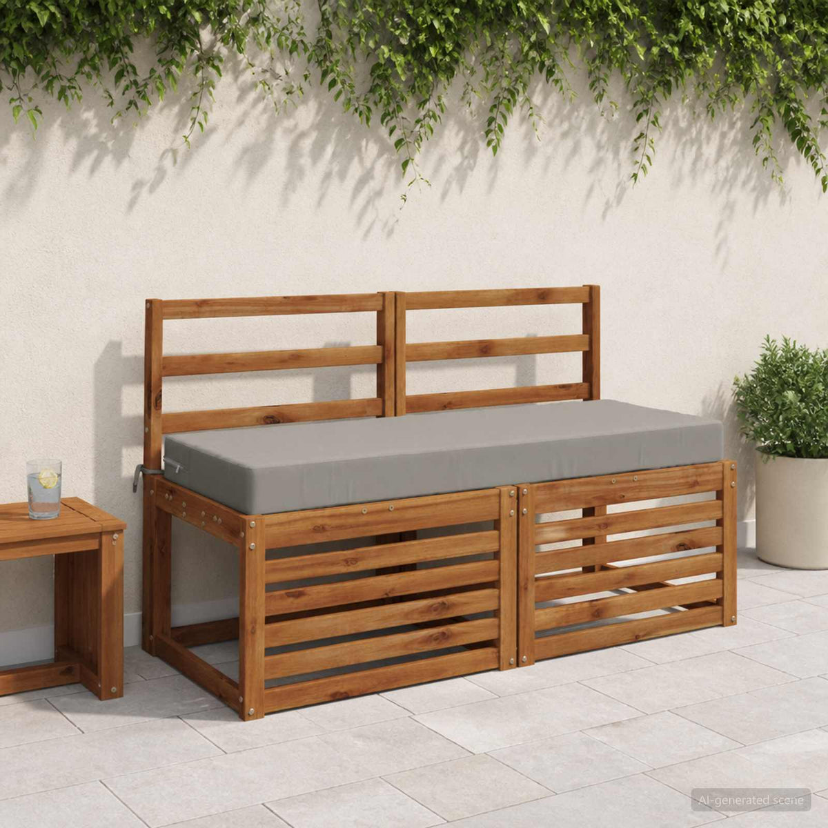 Sėdynės pagalvėlė SOEST 100% poliesteris Pilka 120 x 40 x 10 cm