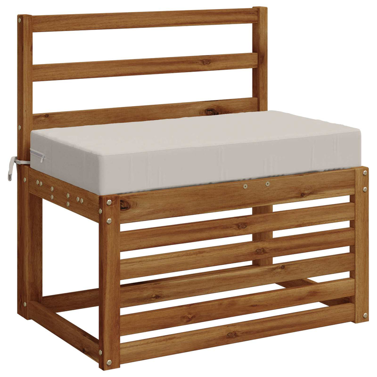 Sėdynės pagalvėlė SOEST 100% poliesteris Balta 70 x 40 x 10 cm